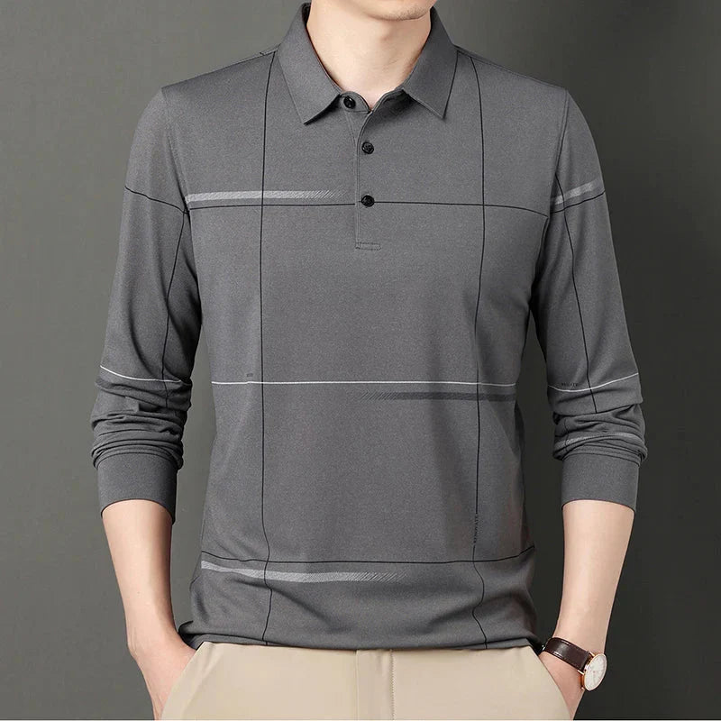 SuperbsTees Premium Long Sleeve Polo T-Shirt for Men – Classic Modern Fit