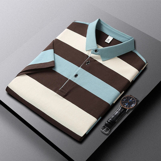 Premium Multi-Stripe Polo T-Shirt for Men